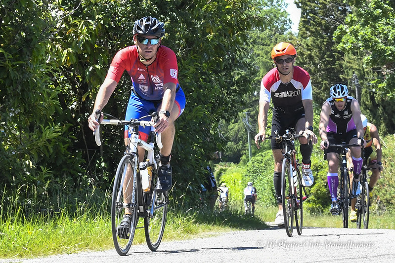 cyclistes au Triathlon de Montauban 2019