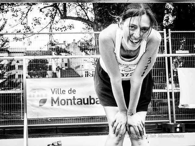 Feme au triathlon de Montauban