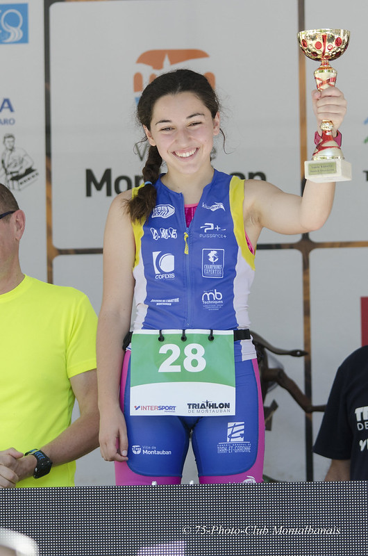 podium jeunes au Triathlon de Montauban 2019